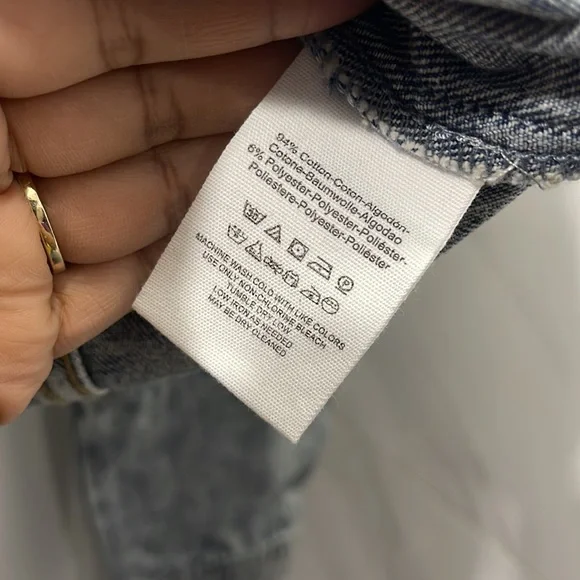 Free People Indigo Acid Wash Jean Jacket - Picture 5 of 5